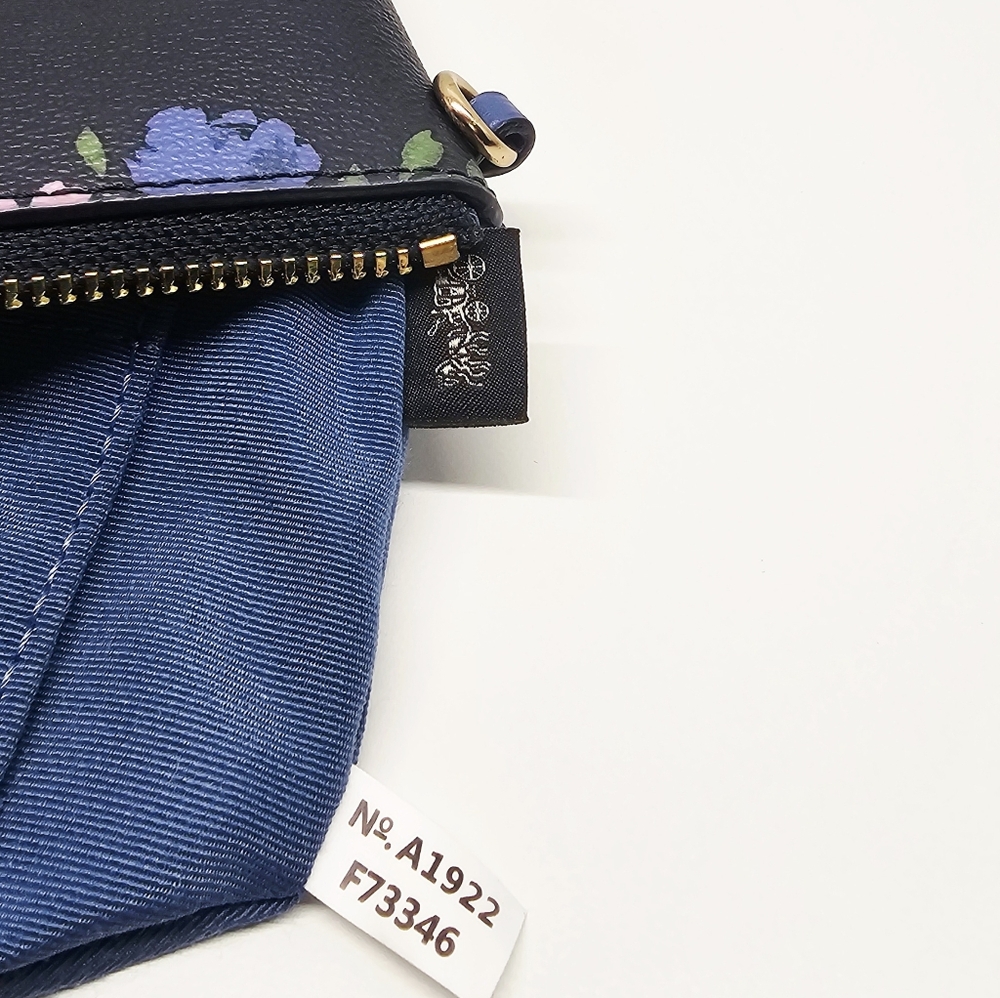Coach Floral Corner Zip Wristlet - Picture 12 of 12